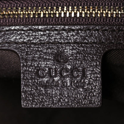 Gucci Monogram Web Bamboo Ring Hobo Dark Brown 5 of 9