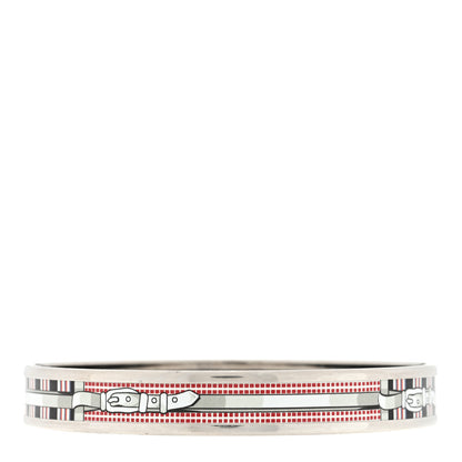 Hermes Enamel Narrow Printed Buckle Bracelet 65 2 of 3