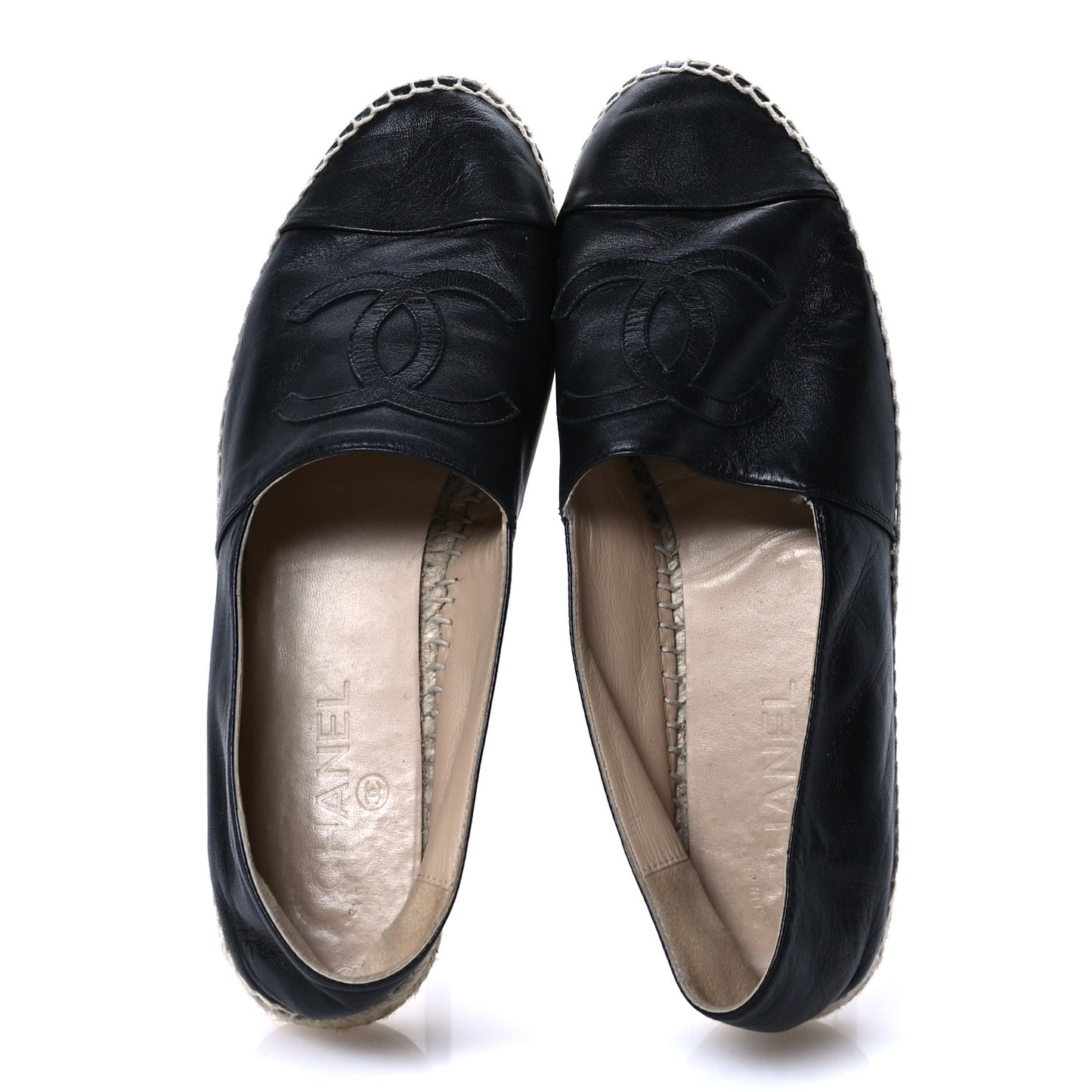 Lambskin CC Espadrilles 41 Black