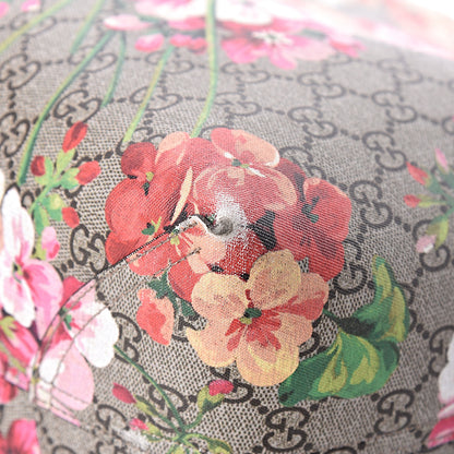Gucci GG Supreme Monogram Blooms Large Reversible Tote Beige Multicolor Dry Rose 16 of 21