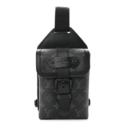 Louis Vuitton Monogram Eclipse Saumur Slingbag Black 1 of 11