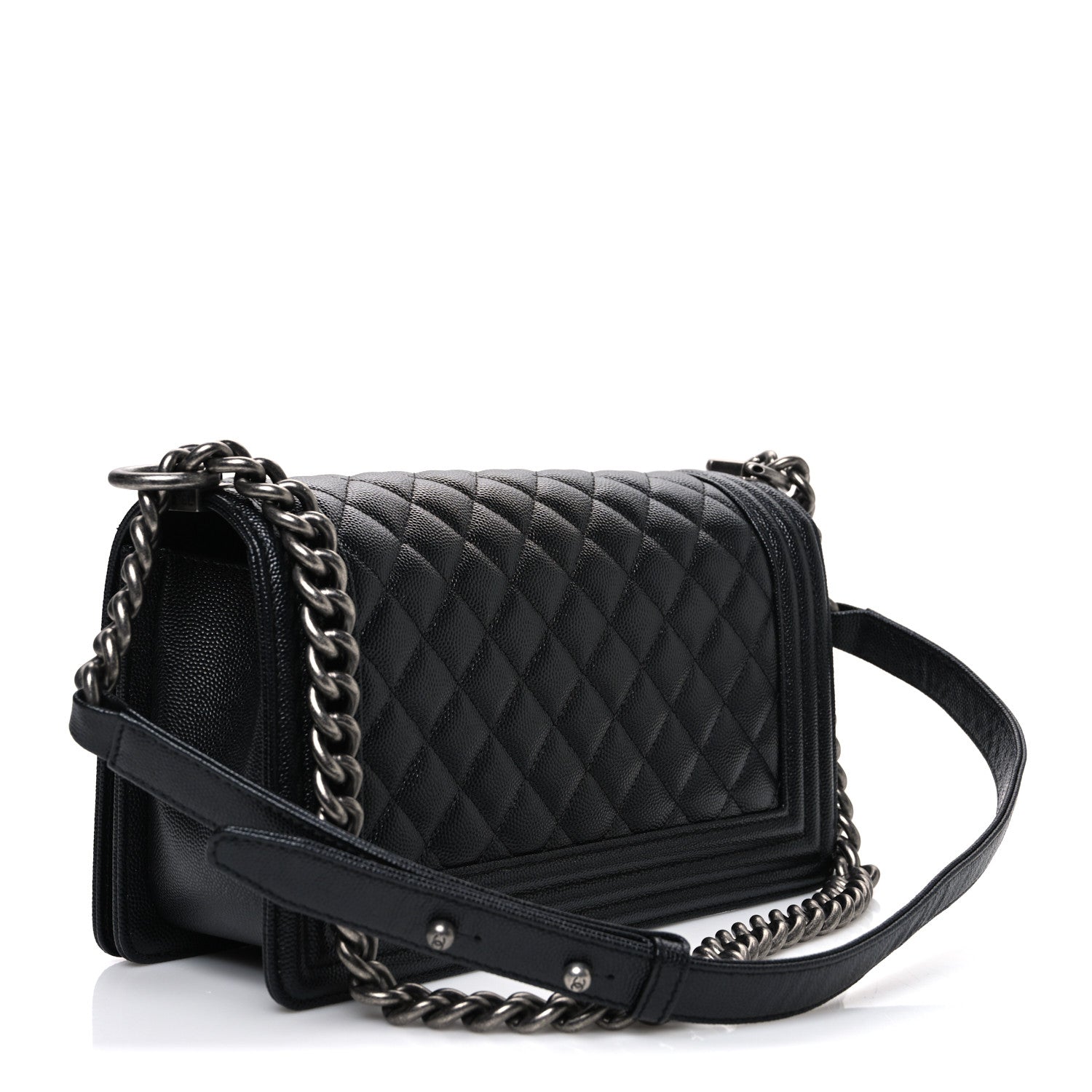 Chanel Caviar Quilted Medium Boy Flap Black 3 of 10