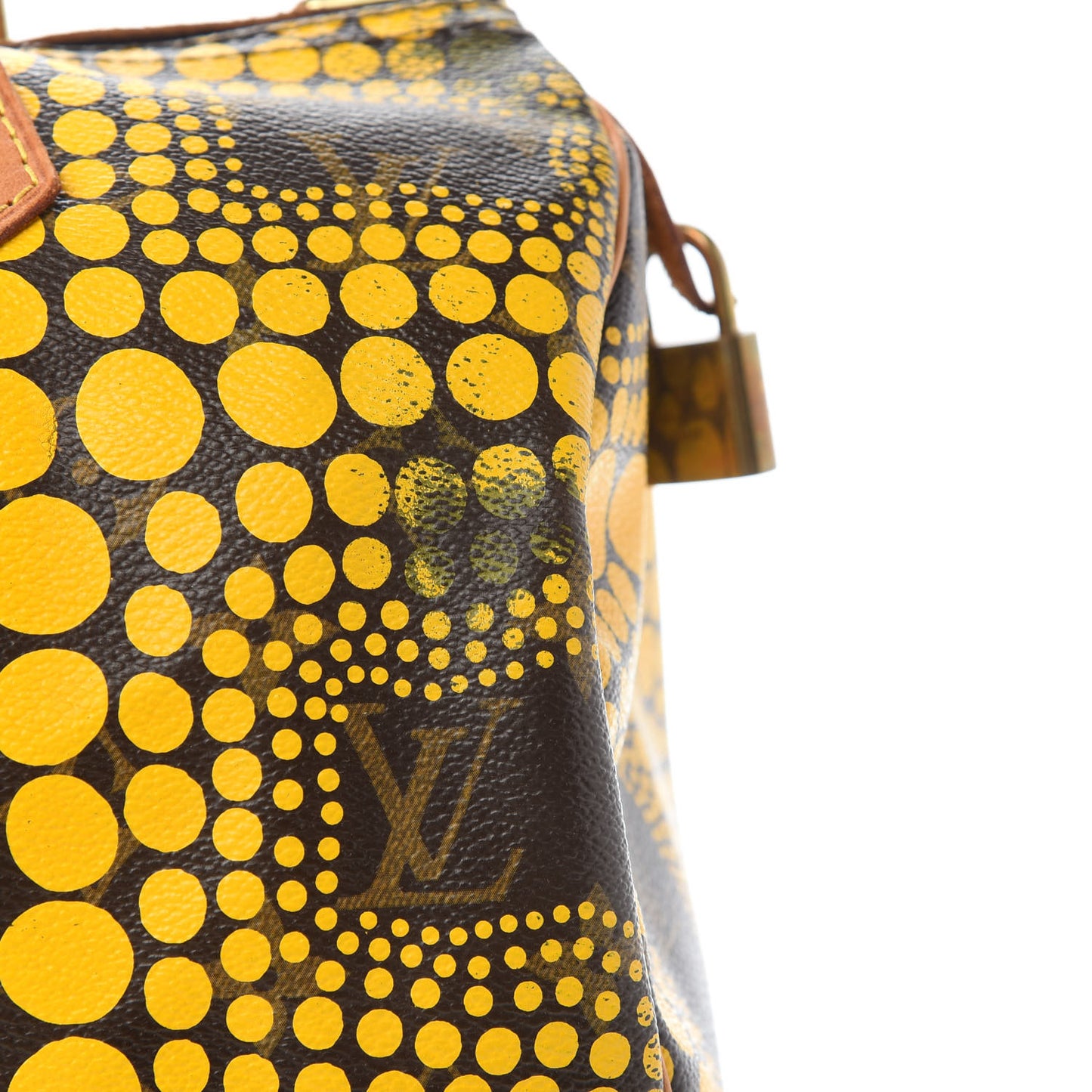 Monogram Kusama Town Speedy 30 Yellow
