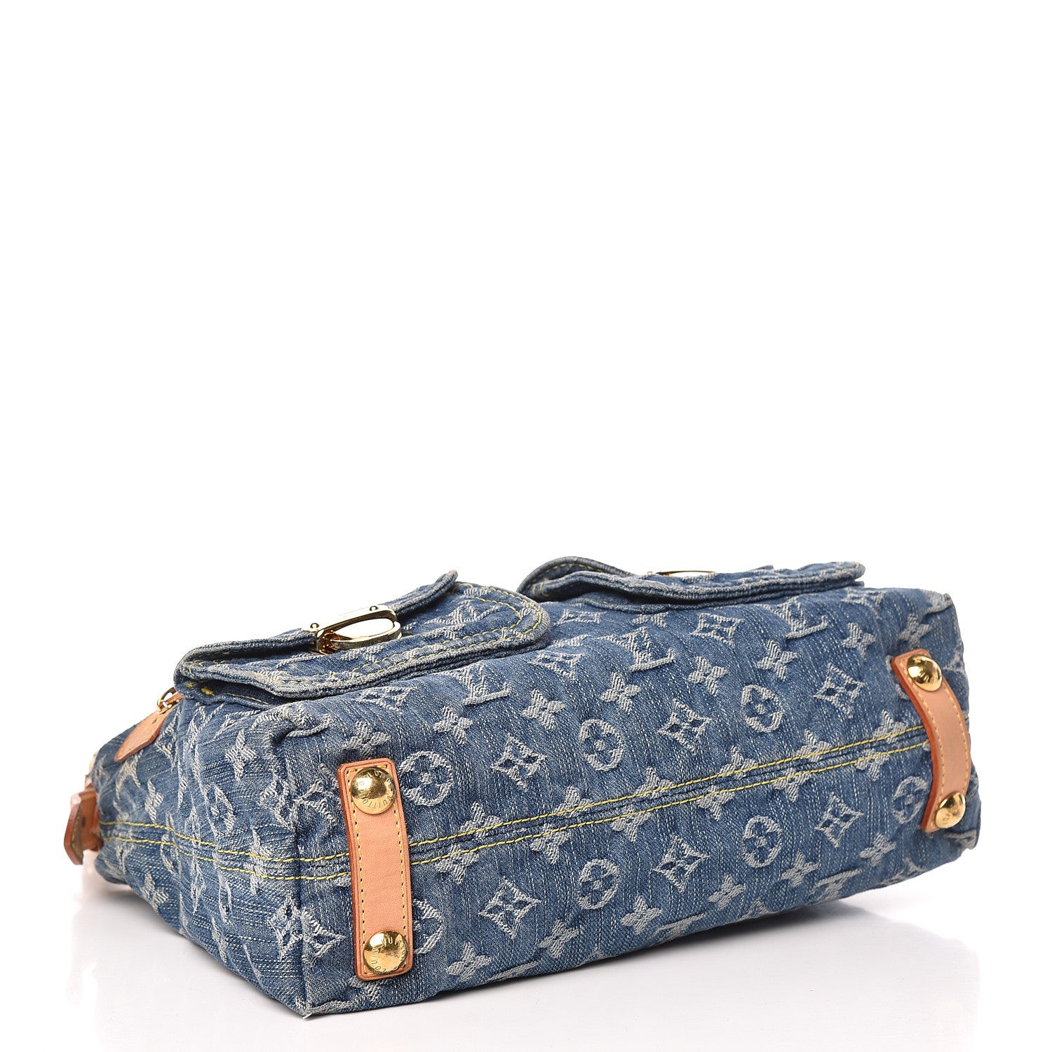 Louis Vuitton Monogram Denim Baggy PM Blue 4 of 16