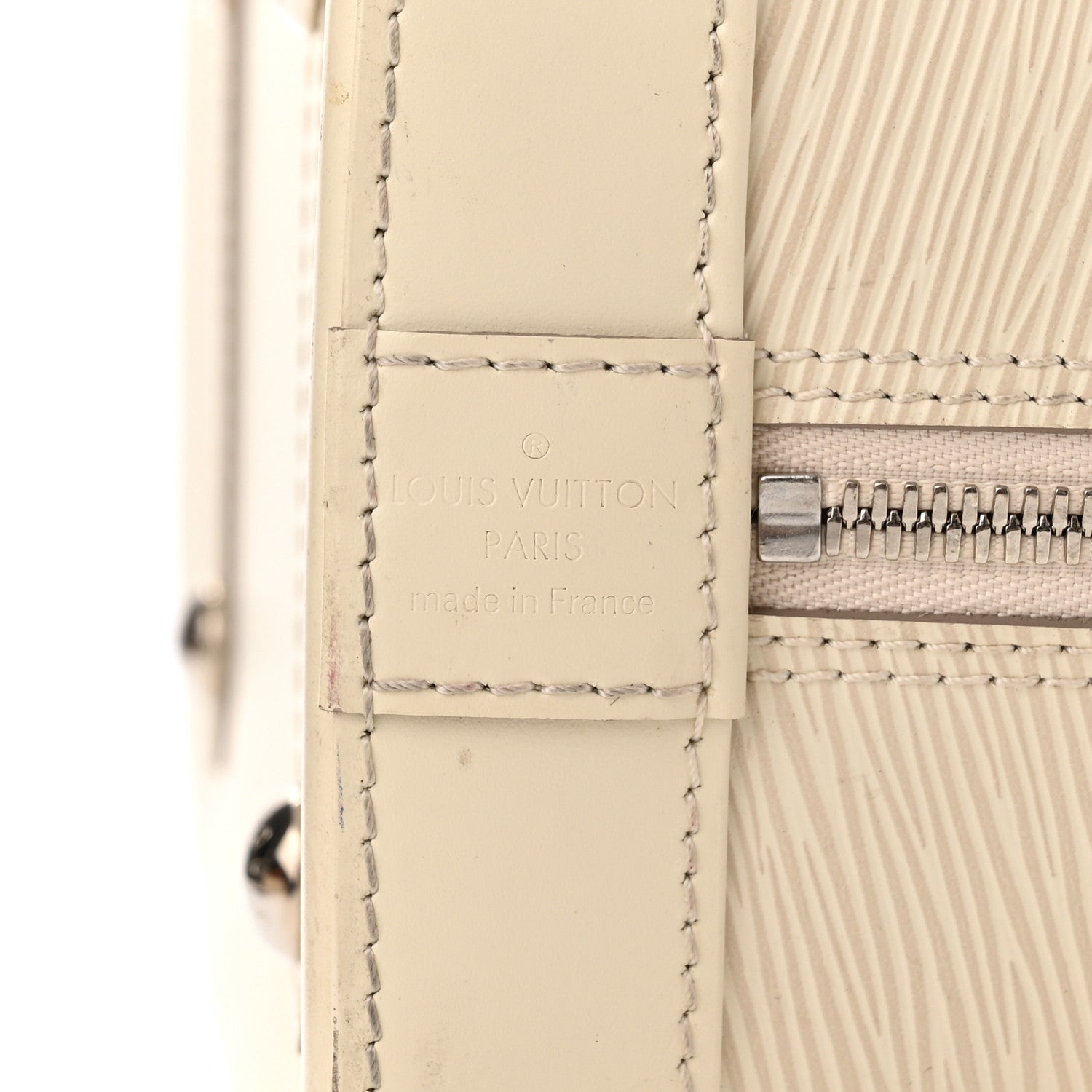Louis Vuitton Epi Alma MM Ivory 6 of 9