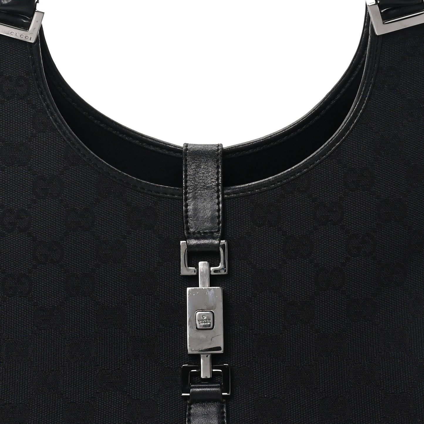 Monogram Jackie Shoulder Bag Black