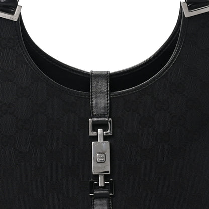 Gucci Monogram Jackie Shoulder Bag Black 8 of 11