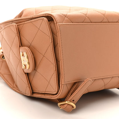 Chanel Caviar Quilted Medium Chanel 25 Backpack Brown 9 of 11