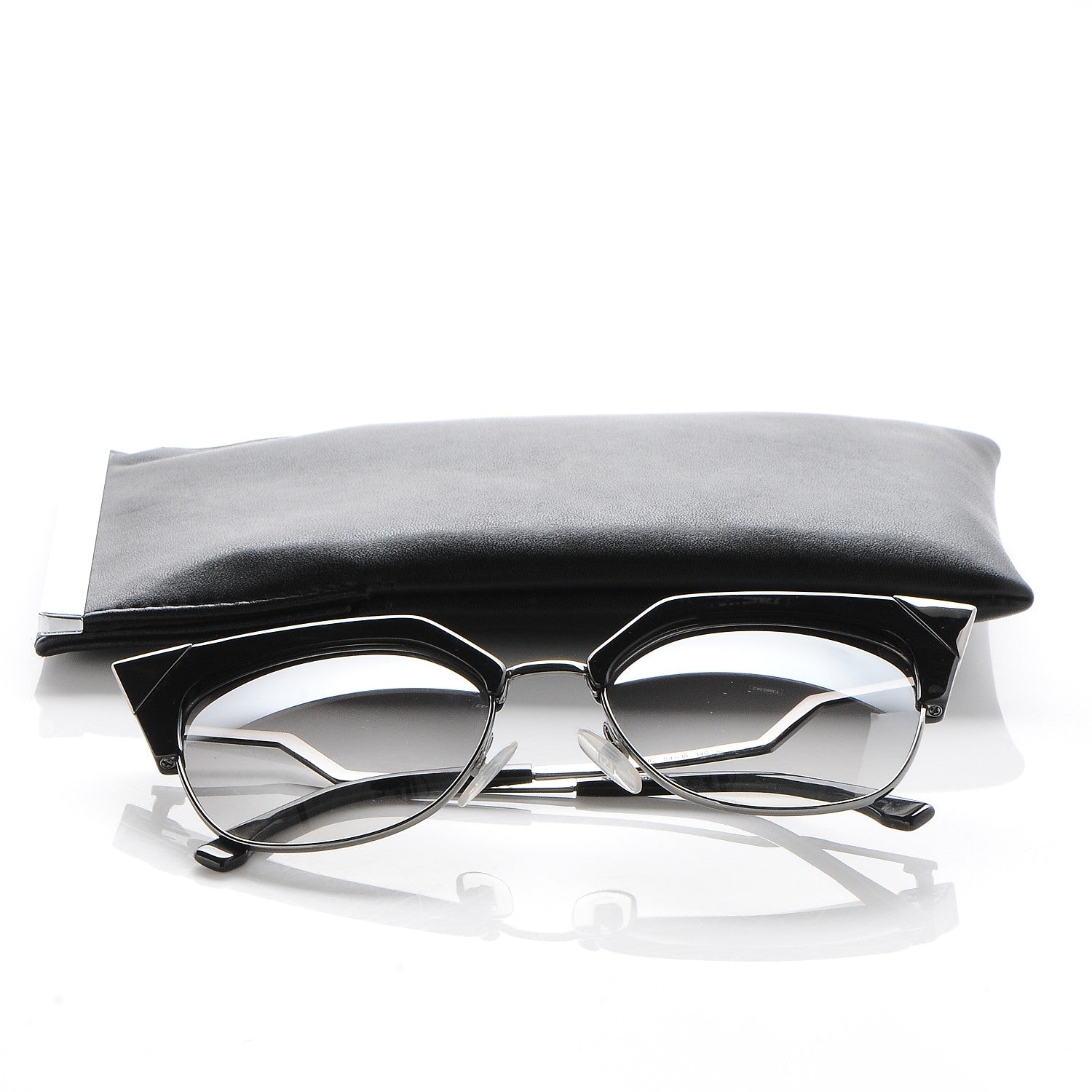 Fendi Cat Eye Iridia Sunglasses FF 0149/S Black 7 of 7