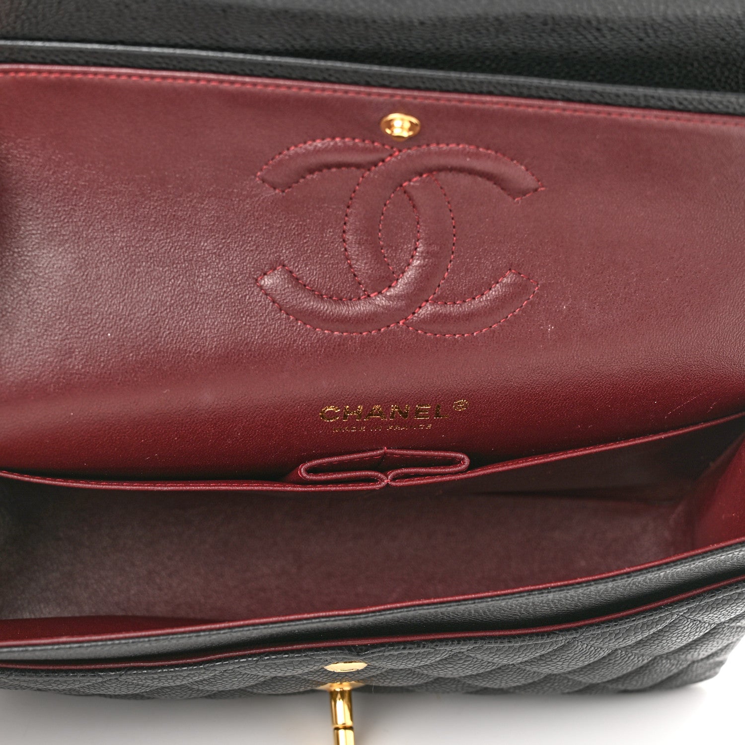 Chanel Caviar Quilted Medium Double Flap Black 5 of 14