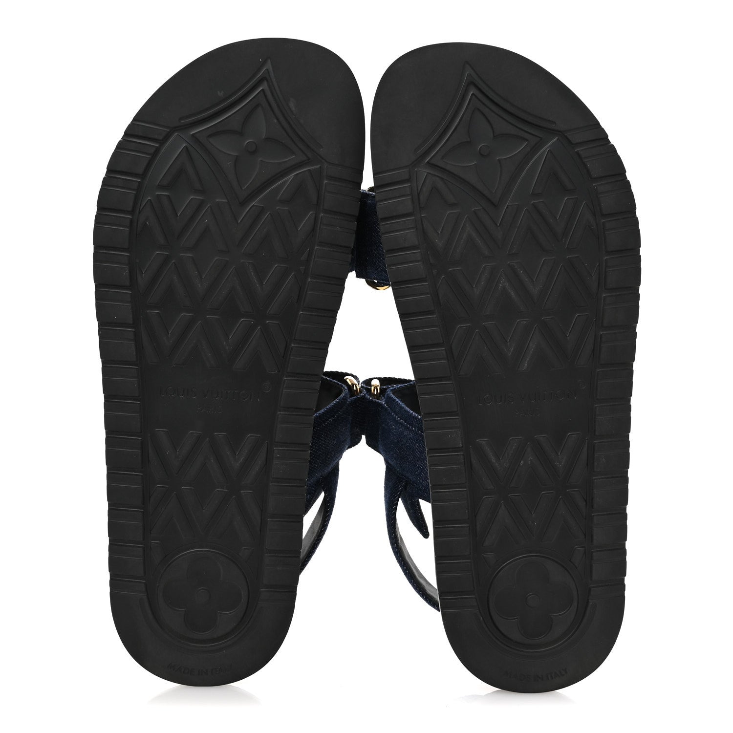 Louis Vuitton Denim Sunset Comfort Flat Sandals 39 Blue 6 of 9