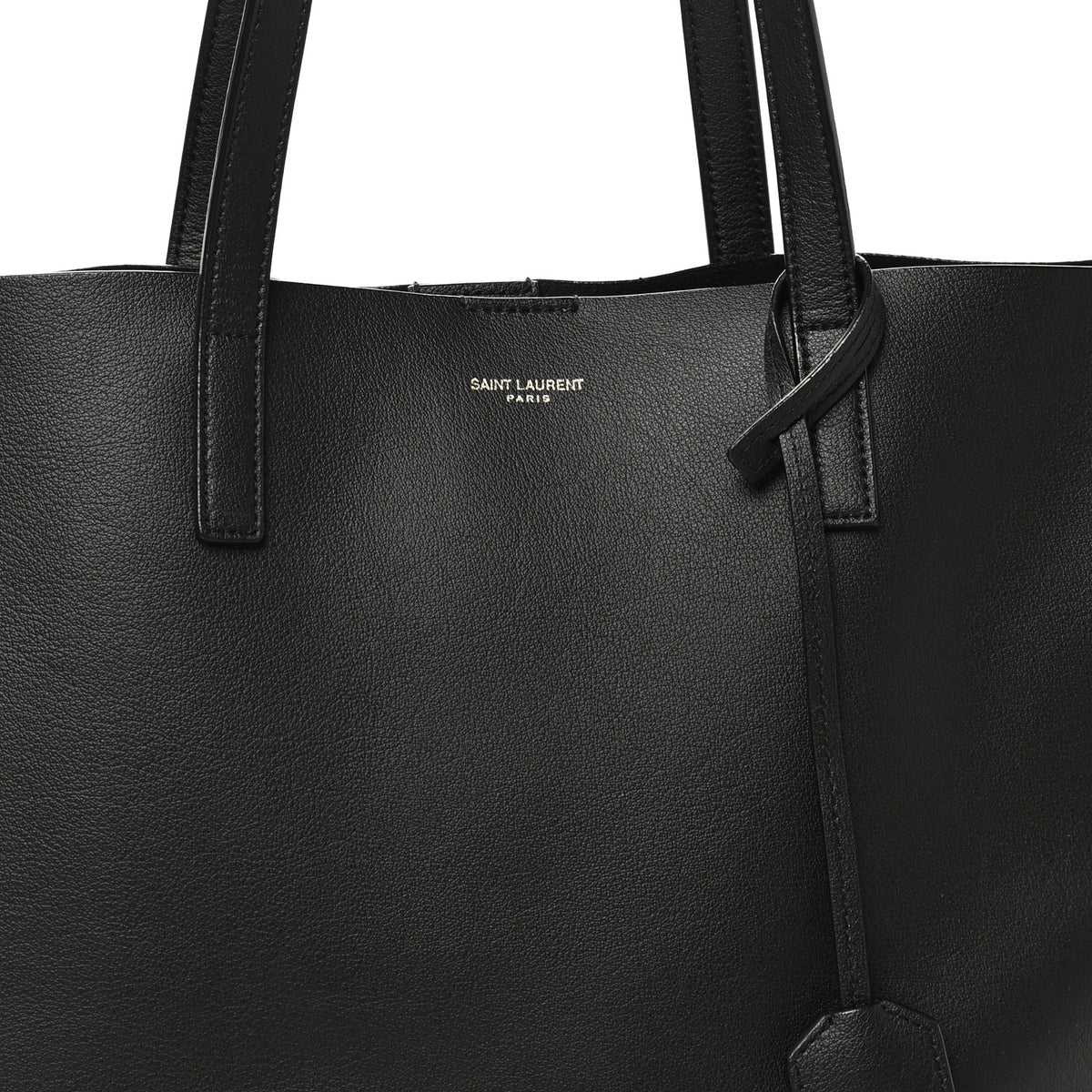 Calfskin Large Shopping Tote Black