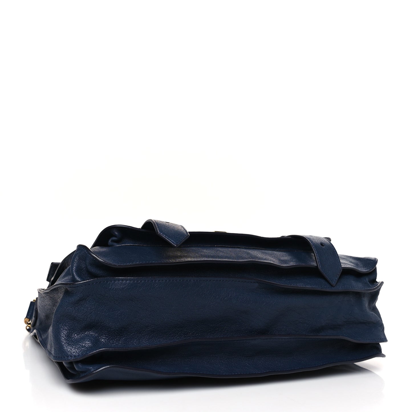 Lambskin Large PS1 Plus Zip Satchel Indigo