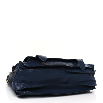 Proenza Schouler Lambskin Large PS1 Plus Zip Satchel Indigo 4 of 8