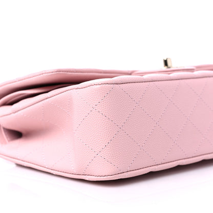 Chanel Caviar Quilted Medium Double Flap Light Pink 8 of 10