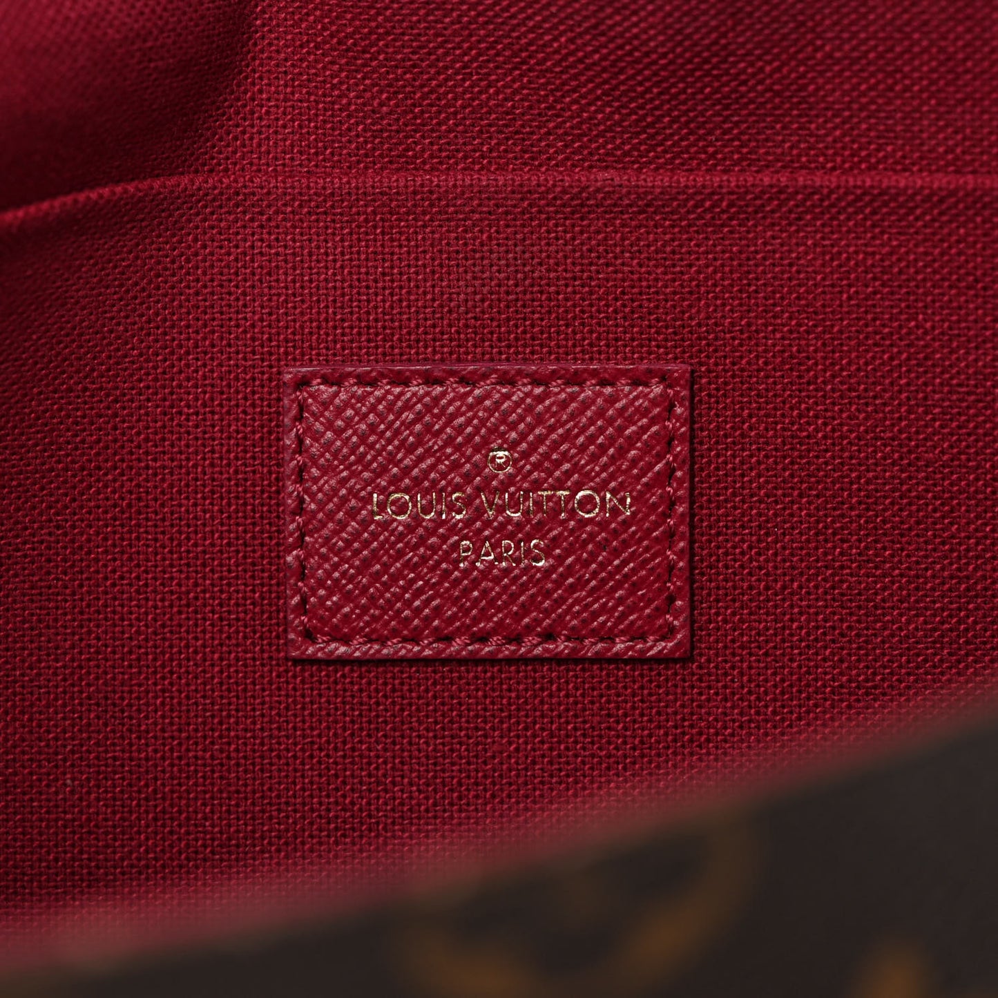 Monogram Pochette Felicie Chain Wallet Fuchsia