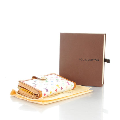 Louis Vuitton Monogram Multicolor French Purse Wallet White 5 of 10