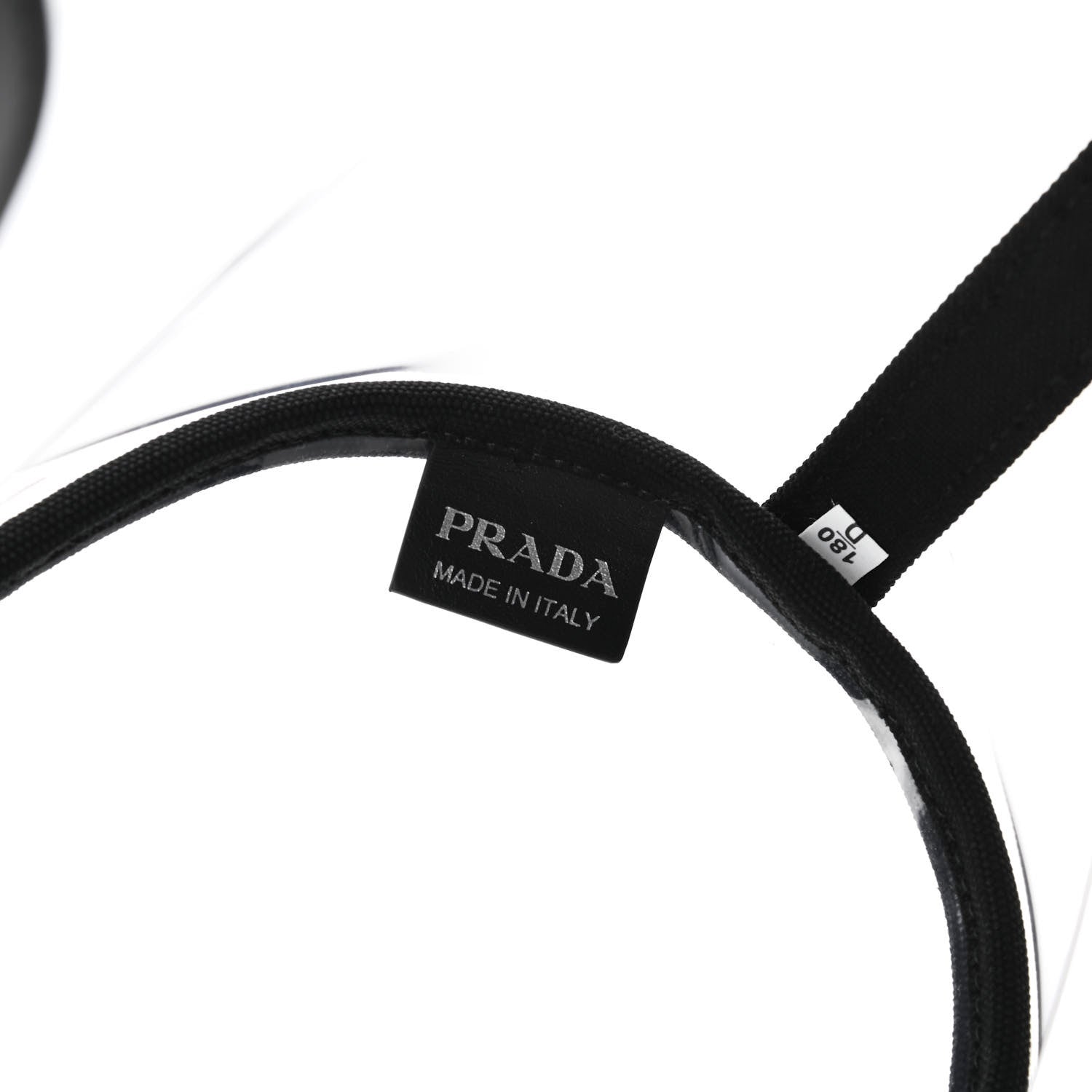 Prada Plexiglass Canapa Small Shopper Tote Black 8 of 10