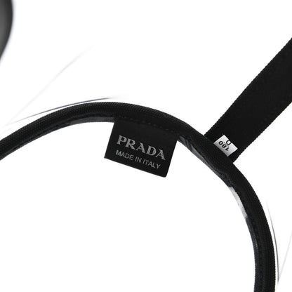 Prada Plexiglass Canapa Small Shopper Tote Black 8 of 10