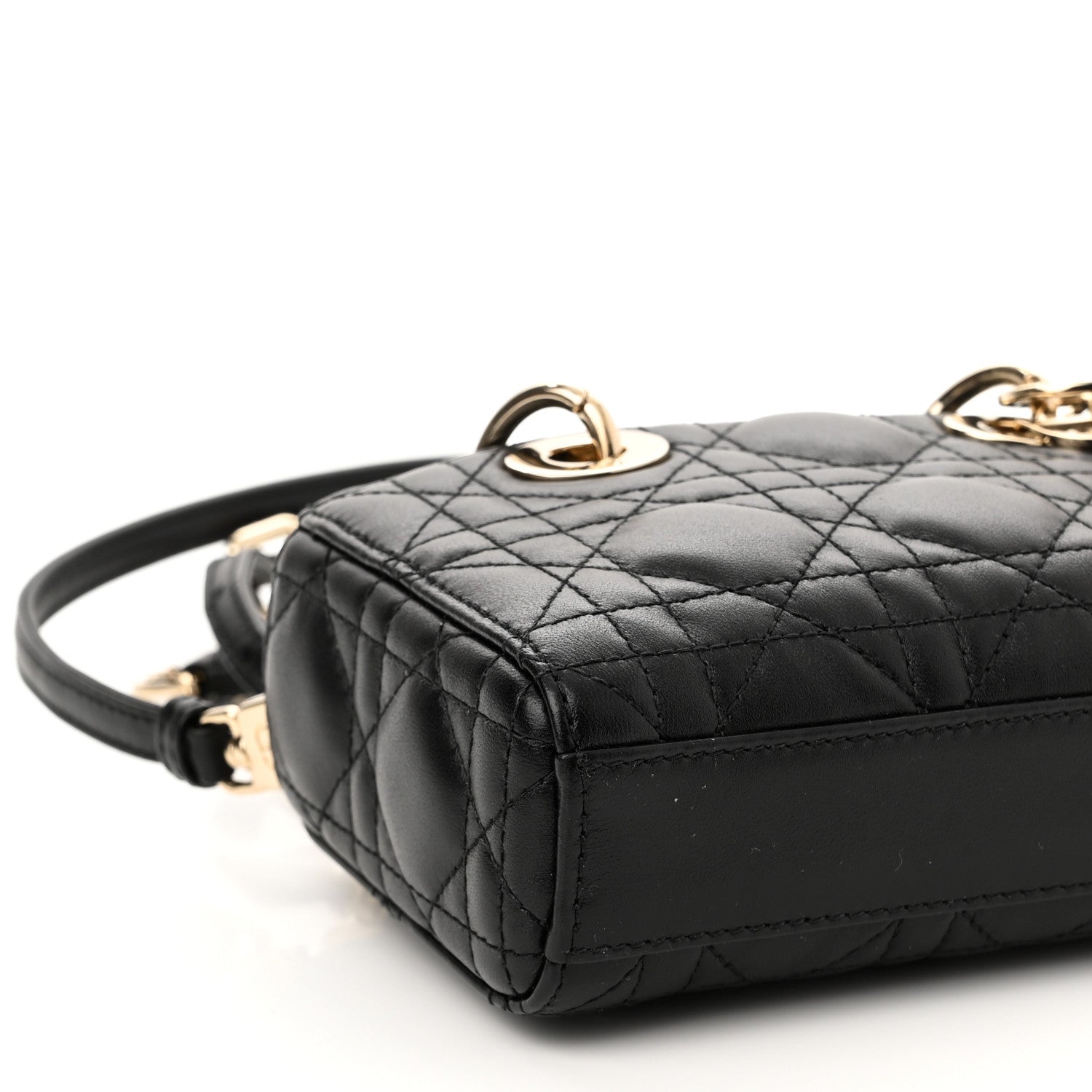 Christian Dior Lambskin Cannage Micro Lady D-Joy Black 9 of 10