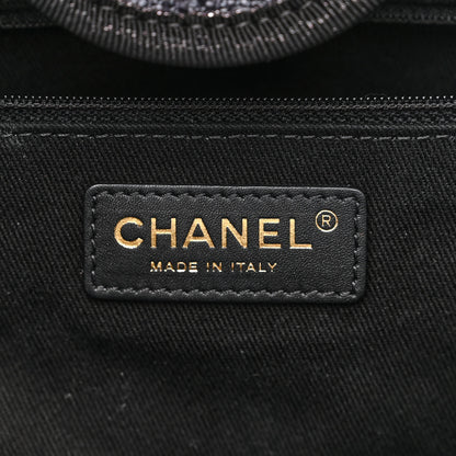 Chanel Lurex Boucle Medium Deauville Tote Black 6 of 11
