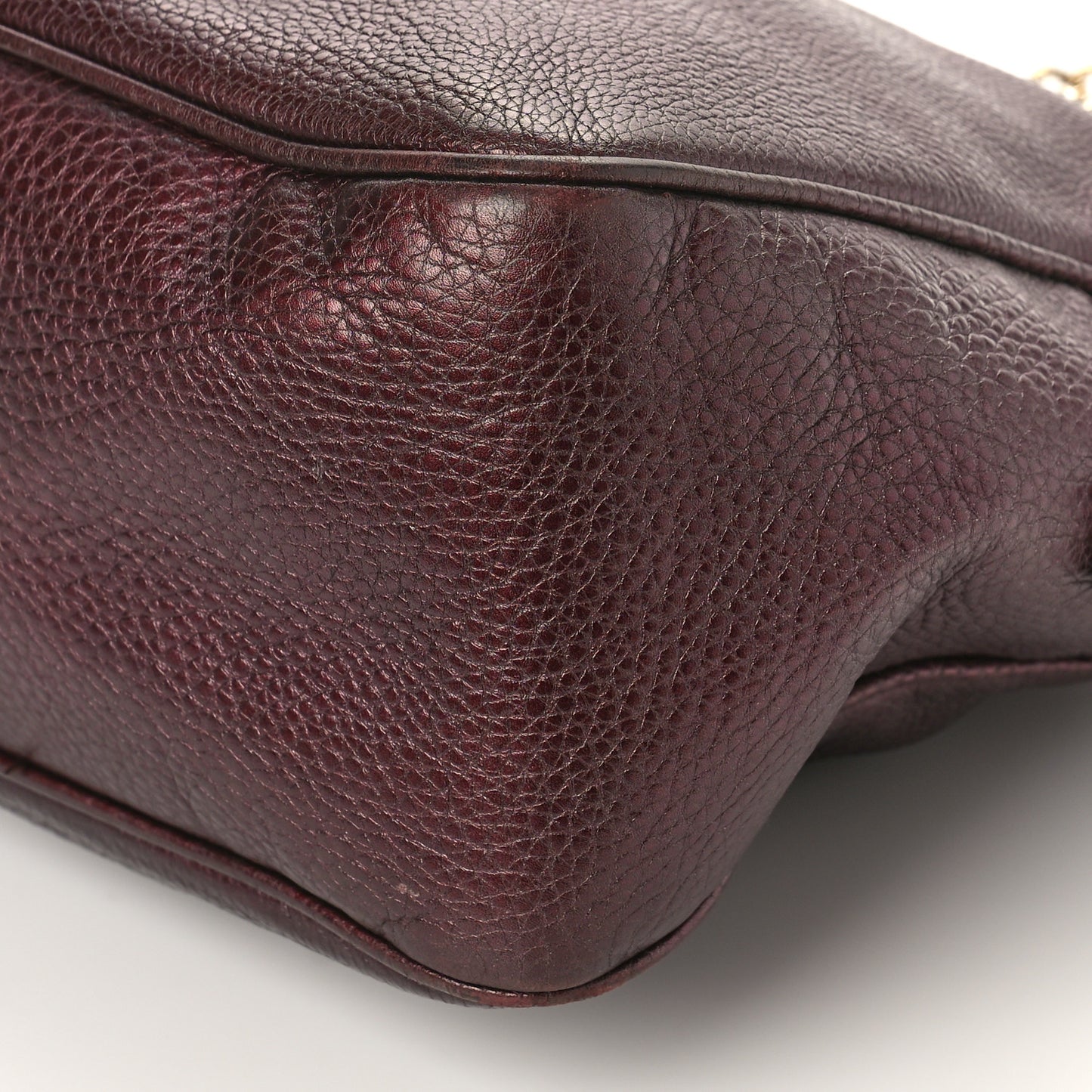 Metallic Cellarius Calfskin Medium Soho Bowler Classic Burgundy