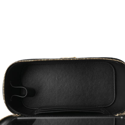 Chanel Shiny Caviar Quilted Pick Me Up Vanity Case Black 5 of 9