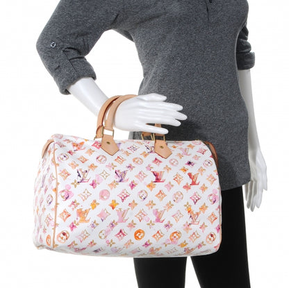 Louis Vuitton Watercolor Aquarelle Speedy 35 White 2 of 7