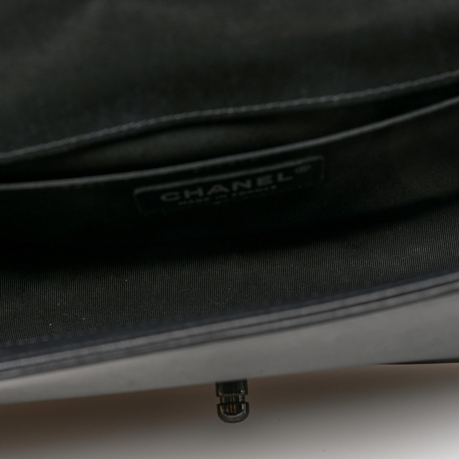 Chanel Calfskin Quilted Medium Boy Flap So Black 5 of 10