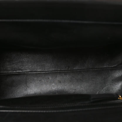The Row Saddle Calfskin Sienna Shoulder Bag Black 5 of 9
