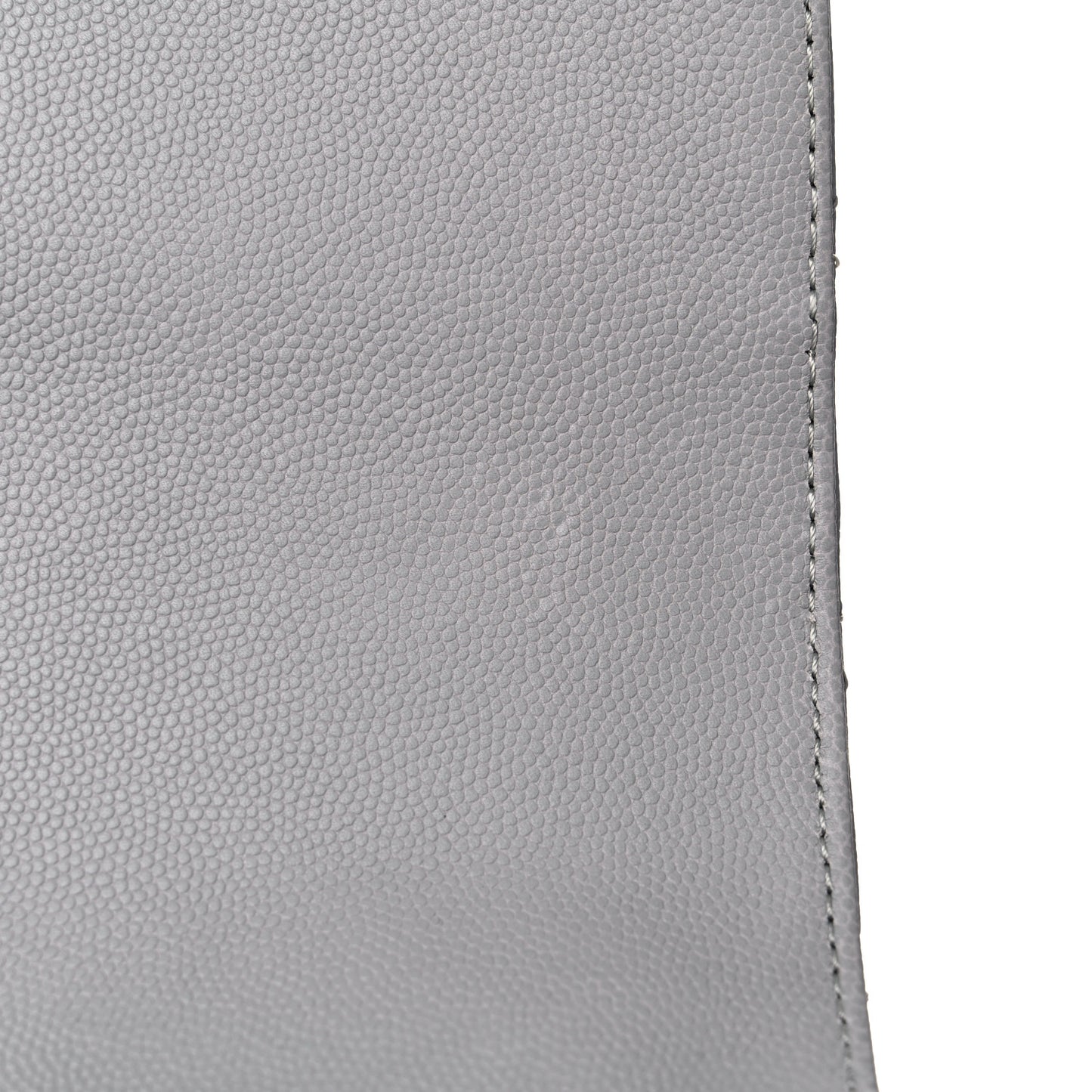 Caviar Quilted Large Business Affinity Flap Grey