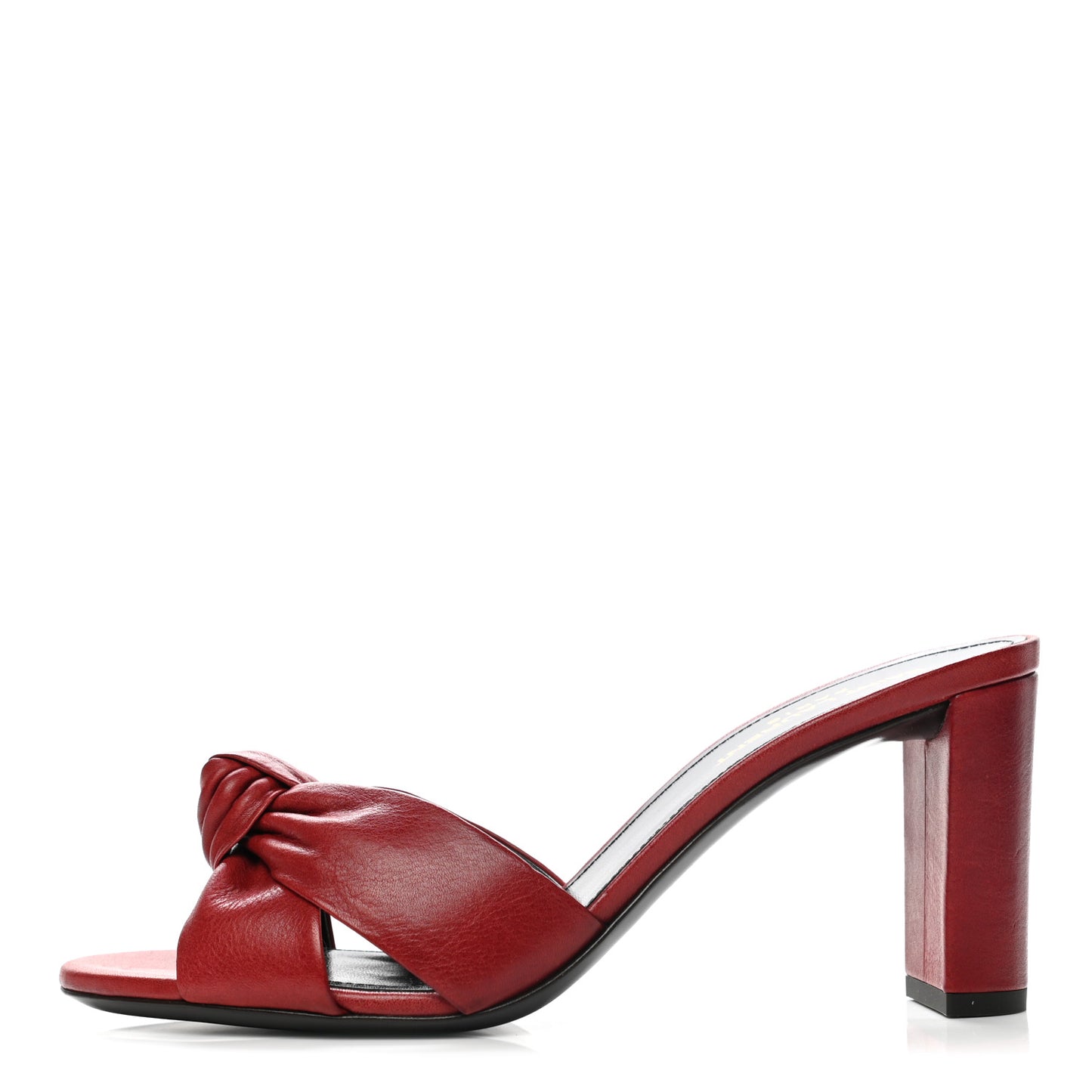 Lambskin Bianca Mules 38.5 Red