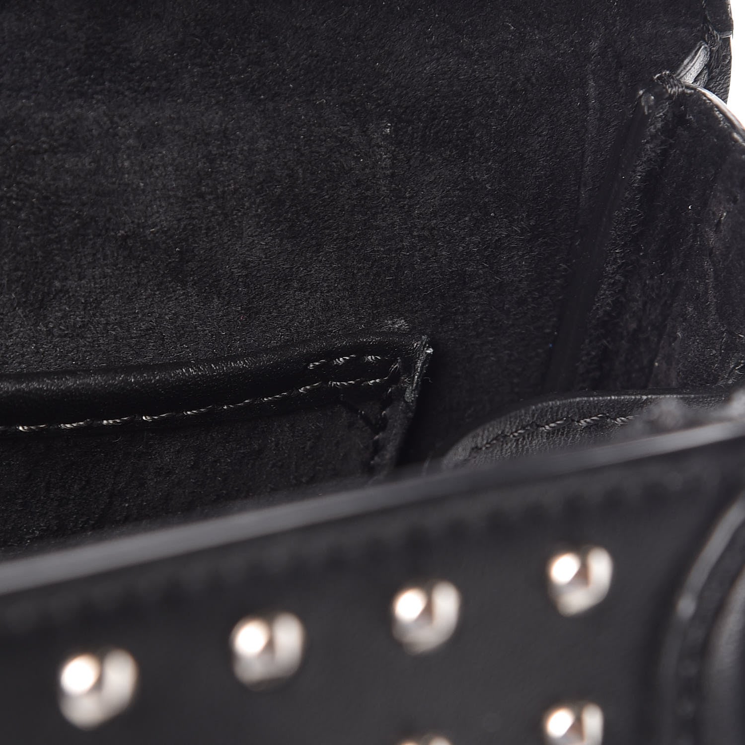 Alexander McQueen Calfskin Studded Mini Heroine Shoulder Bag Black 13 of 13