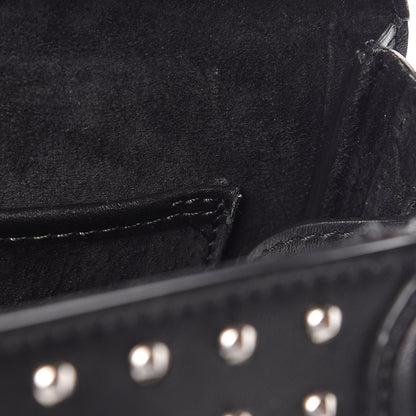 Alexander McQueen Calfskin Studded Mini Heroine Shoulder Bag Black 13 of 13