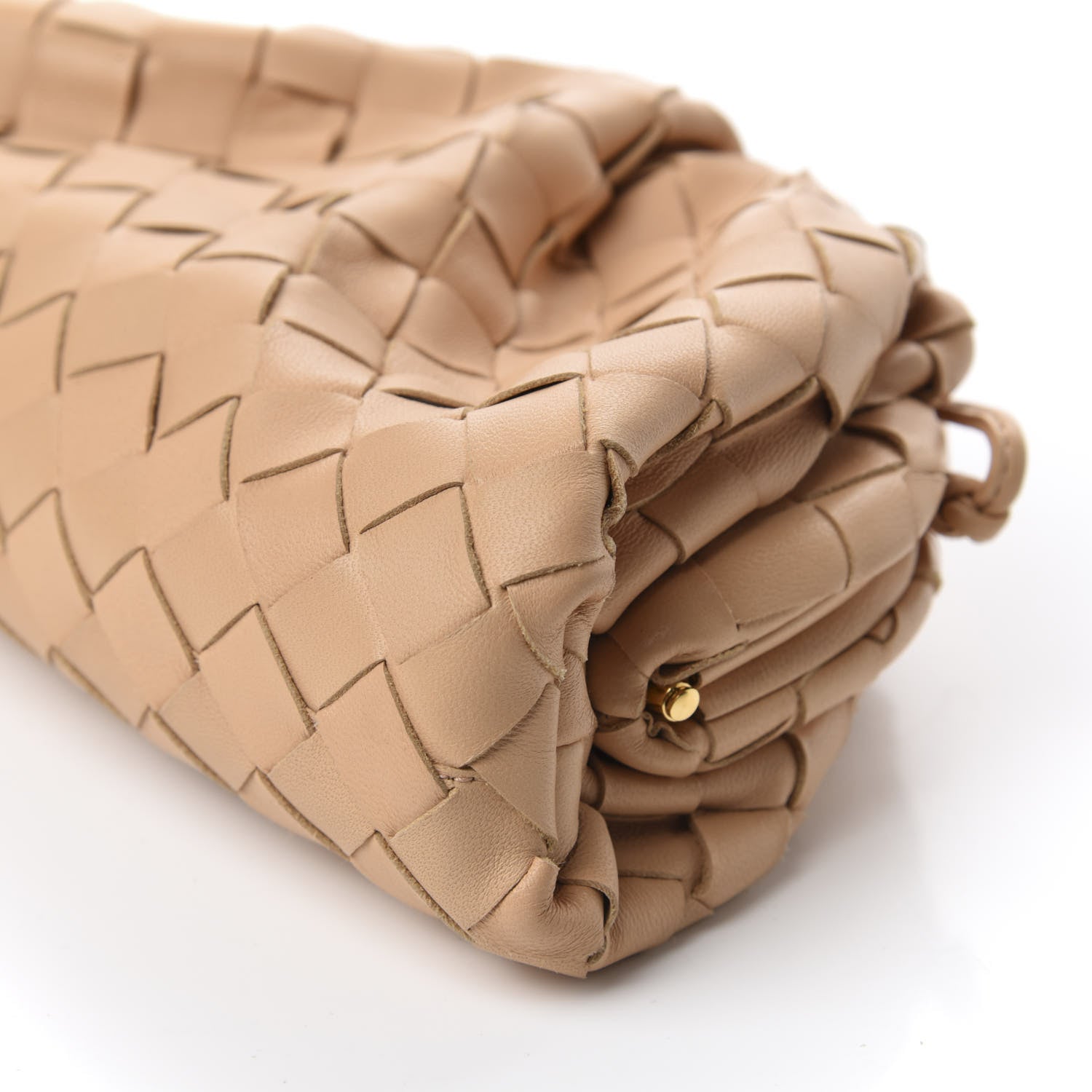 Bottega Veneta Nappa Intrecciato The Mini Pouch Almond 7 of 10