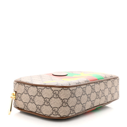 Gucci GG Supreme Monogram Azalea Calfskin Fake/Not Small Retro Interlocking G Belt Bag 80 32 Beige Ebony Brown Sugar 4 of 12