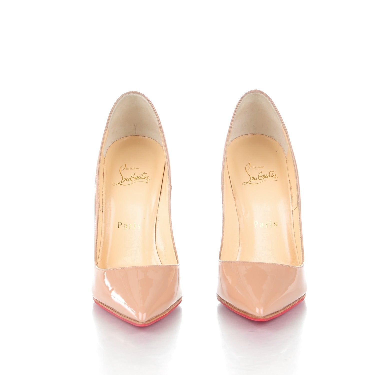 Christian Louboutin Patent So Kate 120 Pumps 37 Nude 2 of 7