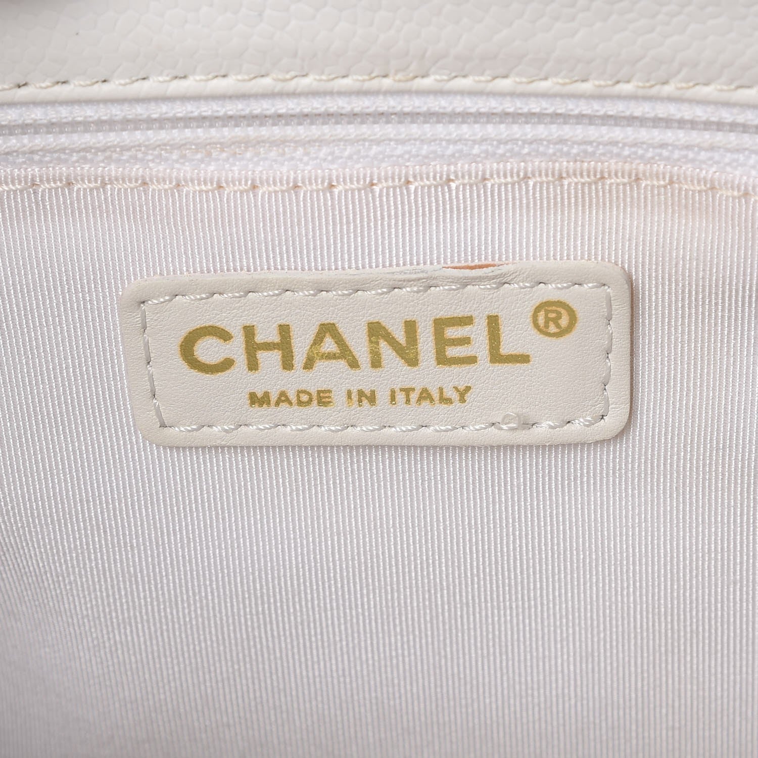 Chanel Caviar Quilted Grand Shopping Tote GST White 6 of 7