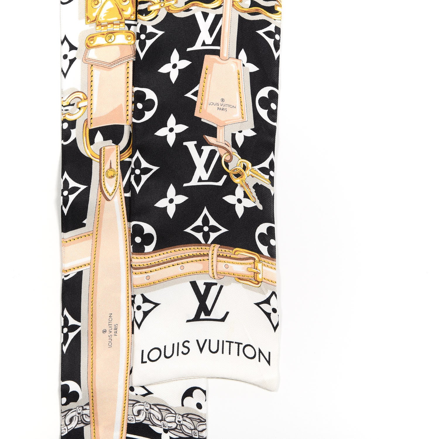 Louis Vuitton Silk Monogram Confidential Bandeau Black 2 of 3