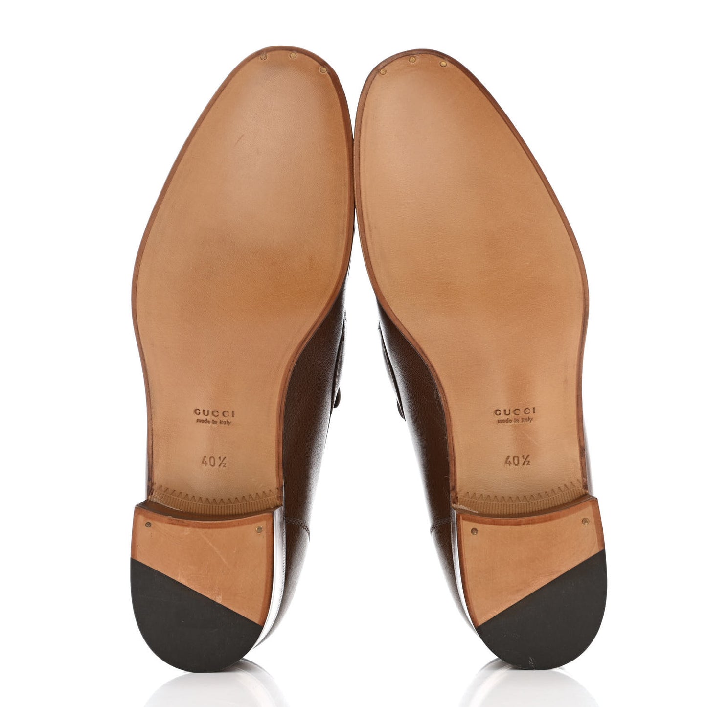 Calfskin Web Horsebit Loafers 40.5 Brown Sugar
