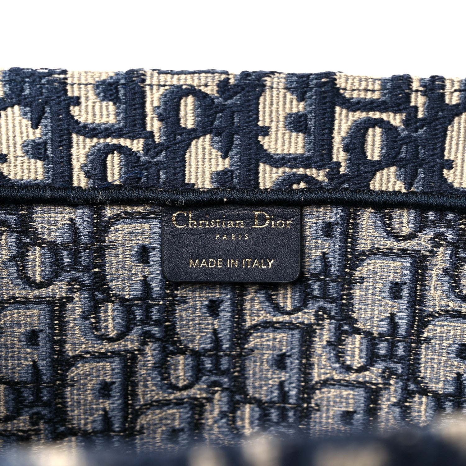 Christian Dior Oblique Book Tote Blue Multicolor 5 of 8