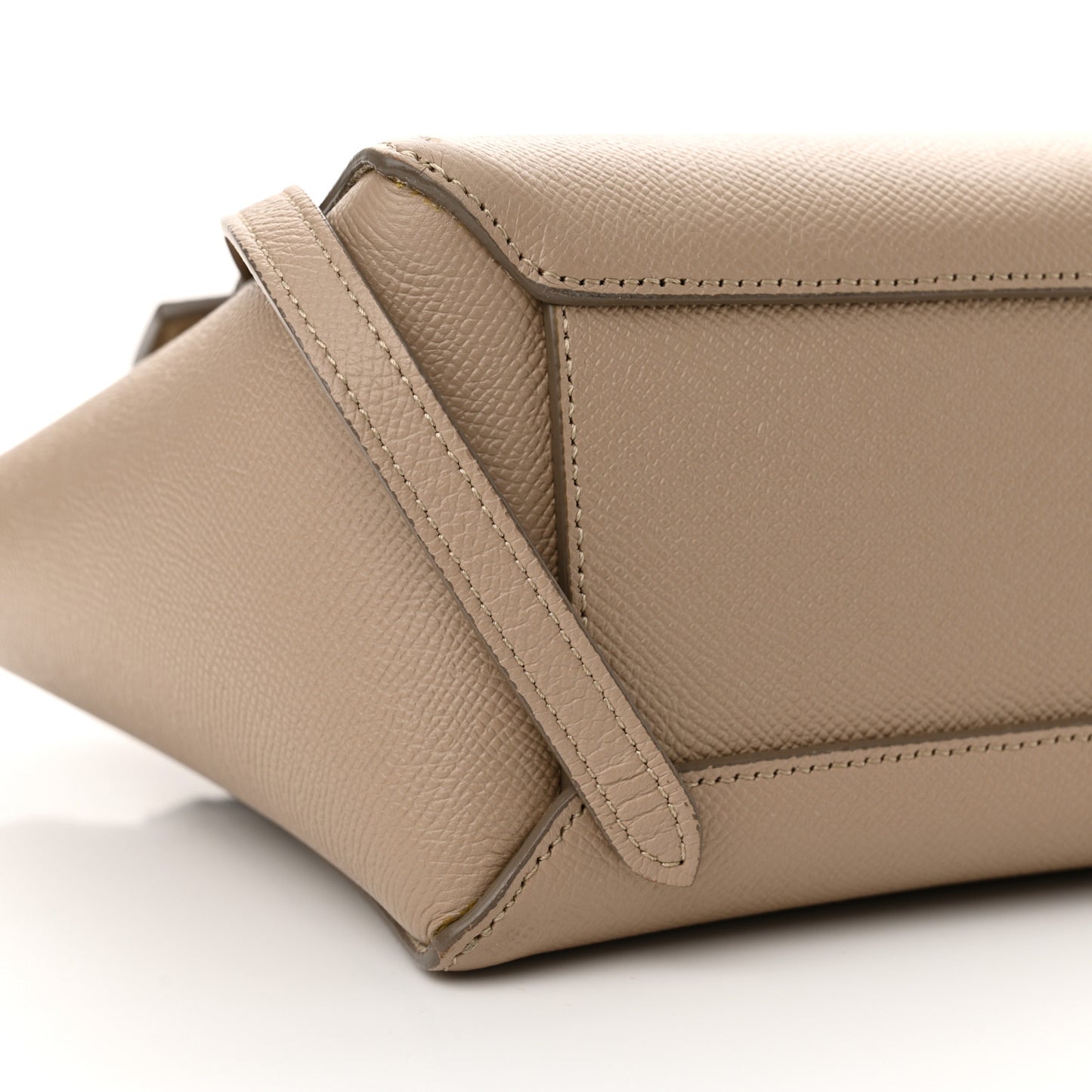 Grained Calfskin Nano Belt Bag Light Taupe