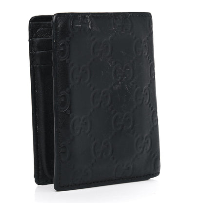 Gucci Guccissima Bi-Fold Wallet Black 2 of 5