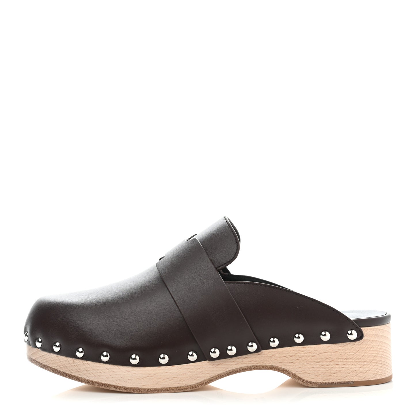 Calfskin Calya Mules 37 Cafe
