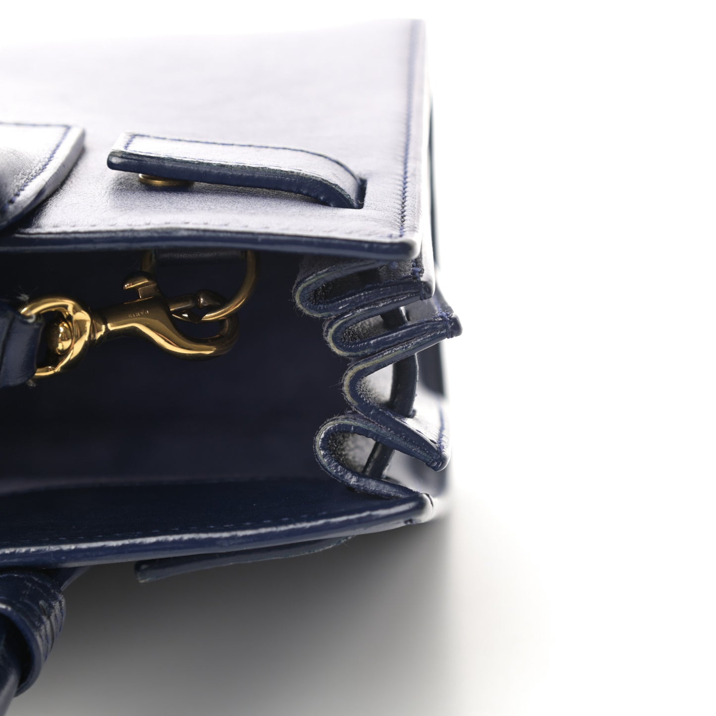 Calfskin Nano Sac De Jour Dark Blue
