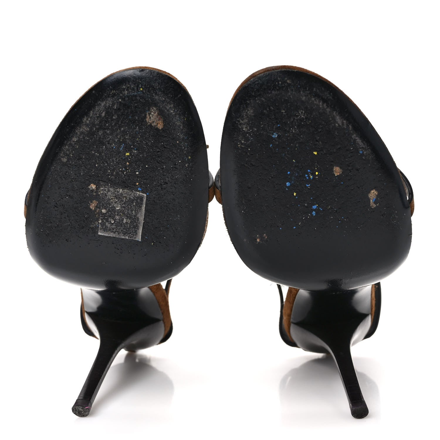Saint Laurent Suede Cassandra 100 Sandals 39.5 Brown 5 of 7