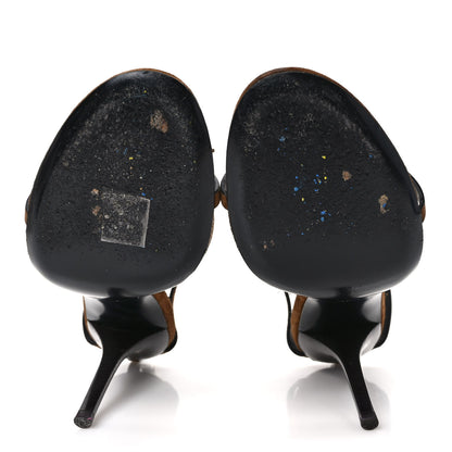 Saint Laurent Suede Cassandra 100 Sandals 39.5 Brown 5 of 7