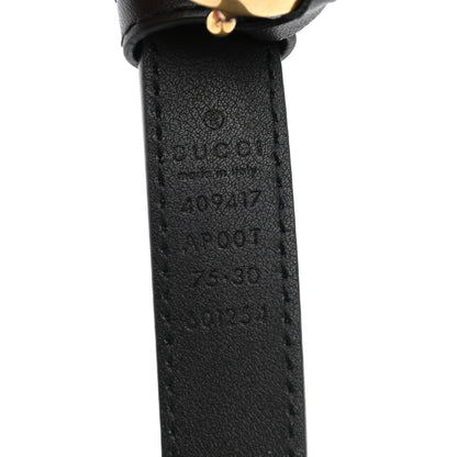 Gucci Calfskin Double G 20mm Belt 75 30 Black 5 of 5