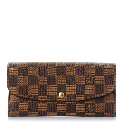 Louis Vuitton Damier Ebene Emilie Wallet 1 of 9