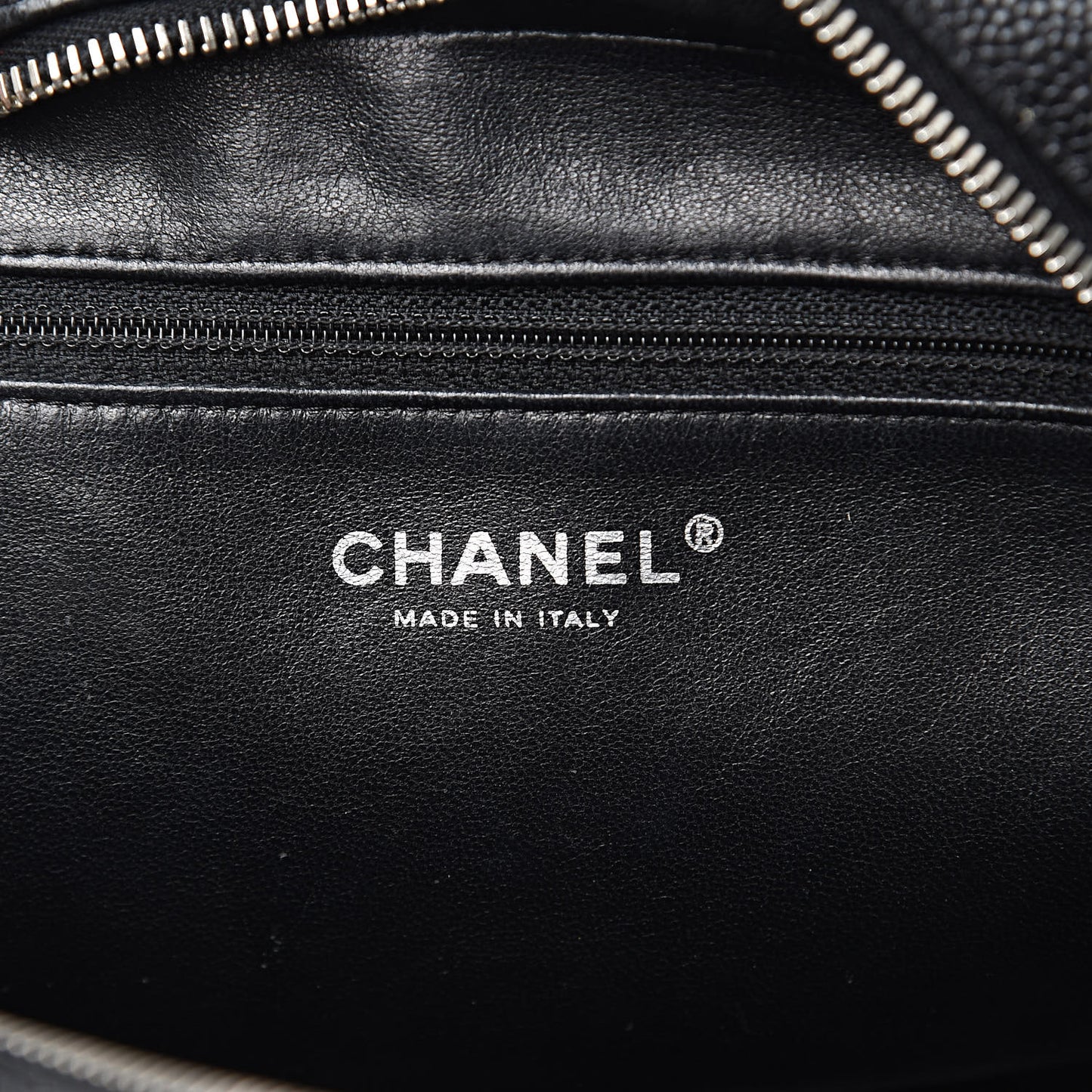 Caviar Quilted Tote Black